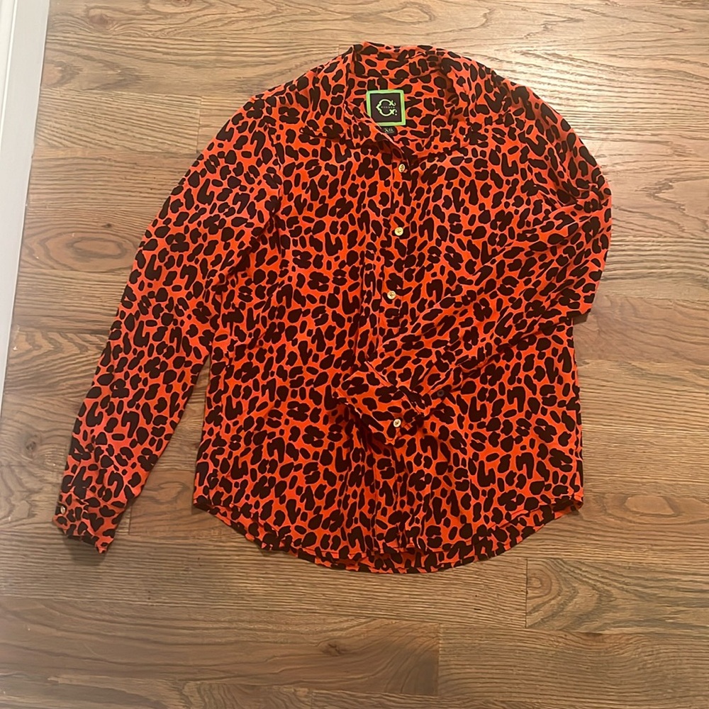 C Wonder Animal Print Blouse XS
